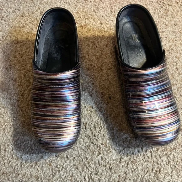 Dansko Pro XP Clogs Leather Rainbow Comfort Shoe Size 7.5 - Picture 5 of 9